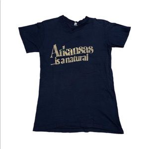 Vintage 70s Arkansas Is A Natural Tee